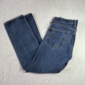 levis 505 jeans mens Blue Straight Leg Size 32X32 Pockets Boot Cut